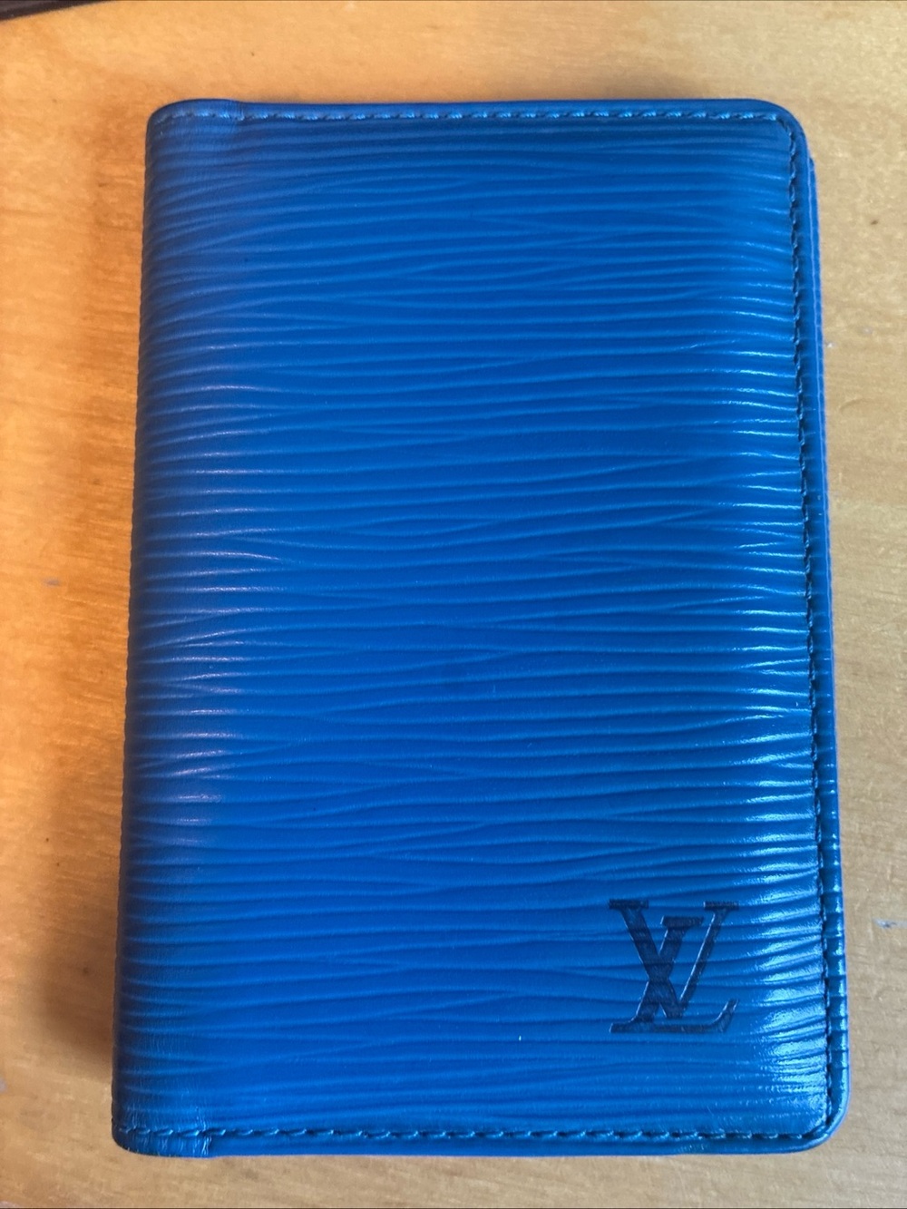 Louis Vuitton Bright Blue Epi Leather Card Holder